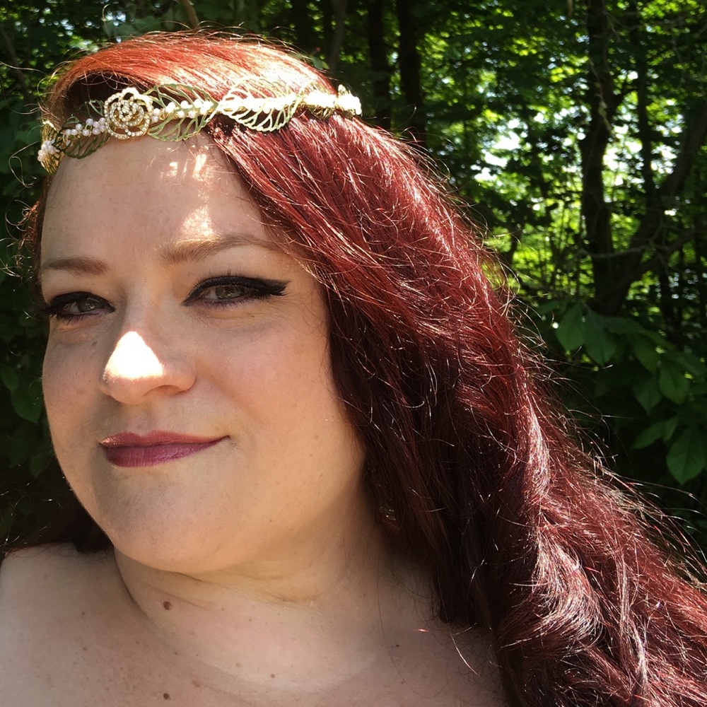 Custom made gold tiara